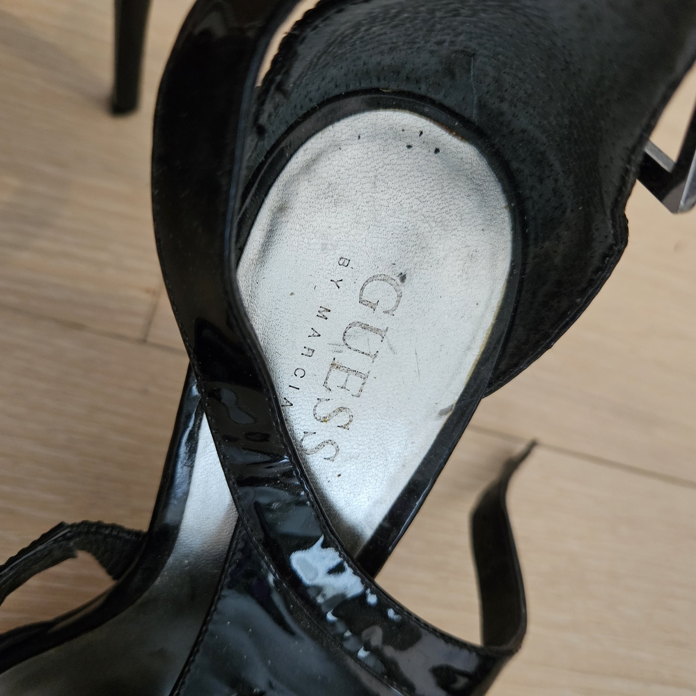 Guess Shiny Black Women's Heels